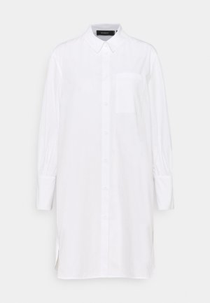 KIRA X NU - IN LONG LINE SHIRT DRESS - Skjortklänning - white