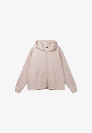 10DAYS, 10DAYS TOPS STATEMENT ZIP HOODIE - Sweat zippé - powder