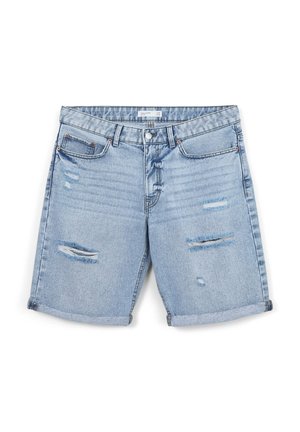 CHIARO ROTTURE - Shorts di jeans - blu denim chiaro