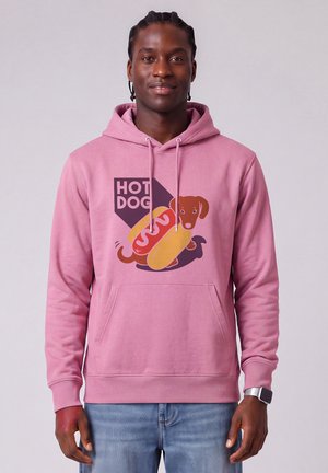 watapparel, HOT DOG UNISEX - Sweat à capuche - bubble pink