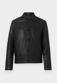 NANTES JACKET - Kožnata jakna - black