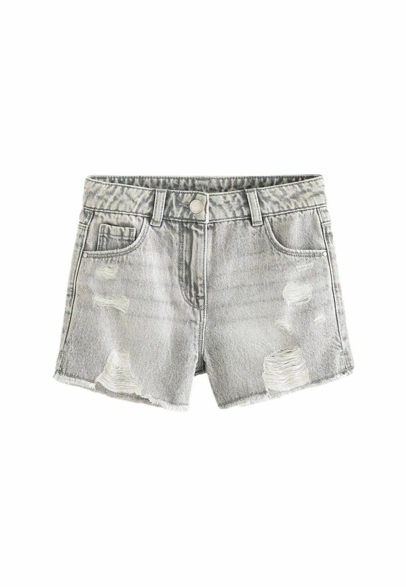 Next - FRAYED EDGE DISTRESSED - REGULAR FIT - Jeansshort - grey, Vergroten