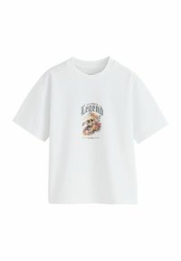 Unselected, white skull back print