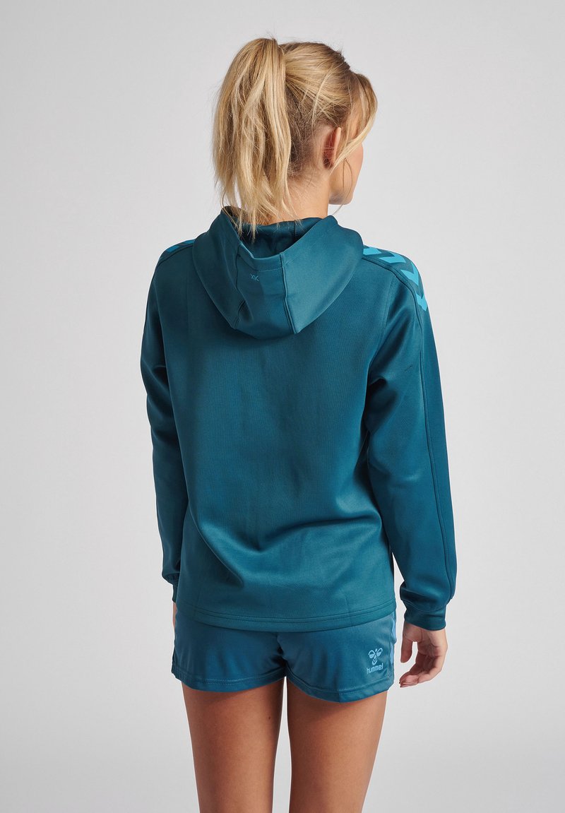 Hummel CORE Felpa con cappuccio blue coral/blu