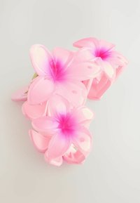 TRIPLE FLOWER CLAW . - Hair styling accessory - pink