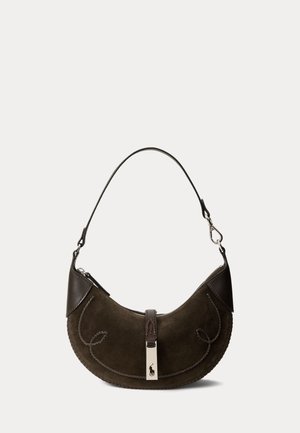 Polo Ralph Lauren, POLO ID SUEDE WESTERN MINI SHOULDER BAG - Borsa a mano - chocolate/tobacco