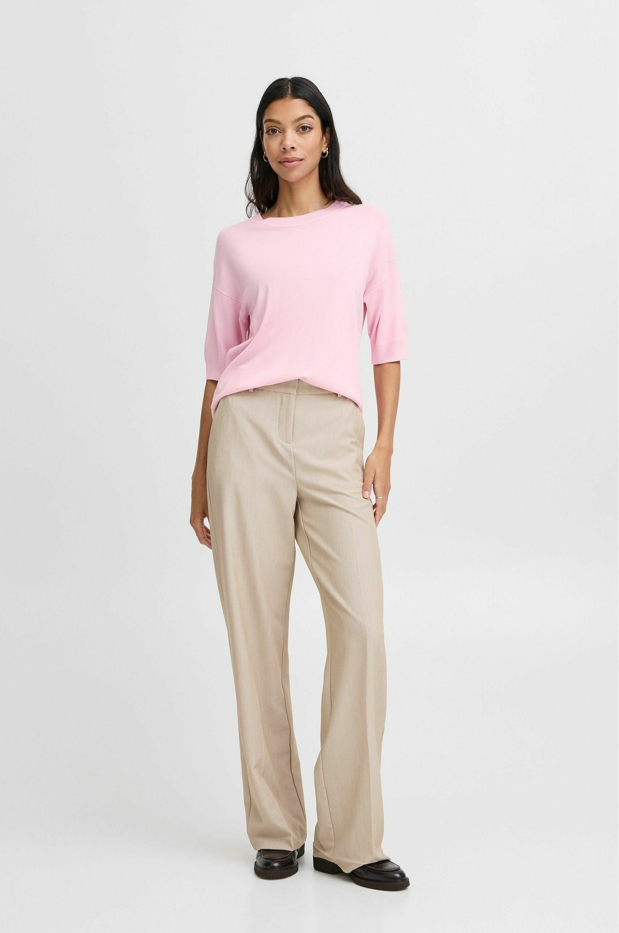売れ筋商品|||ビーヤング Tシャツ レディース トップス BYMMMORLA - Basic T-shirt - roseate spoonbill mix b.young BYMMMORLA - T-shirt basic - roseate spoonbill/roze