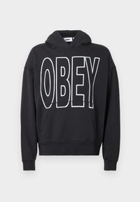 MANOR FADED HOOD - Melegítőfelső - digital black faded wash