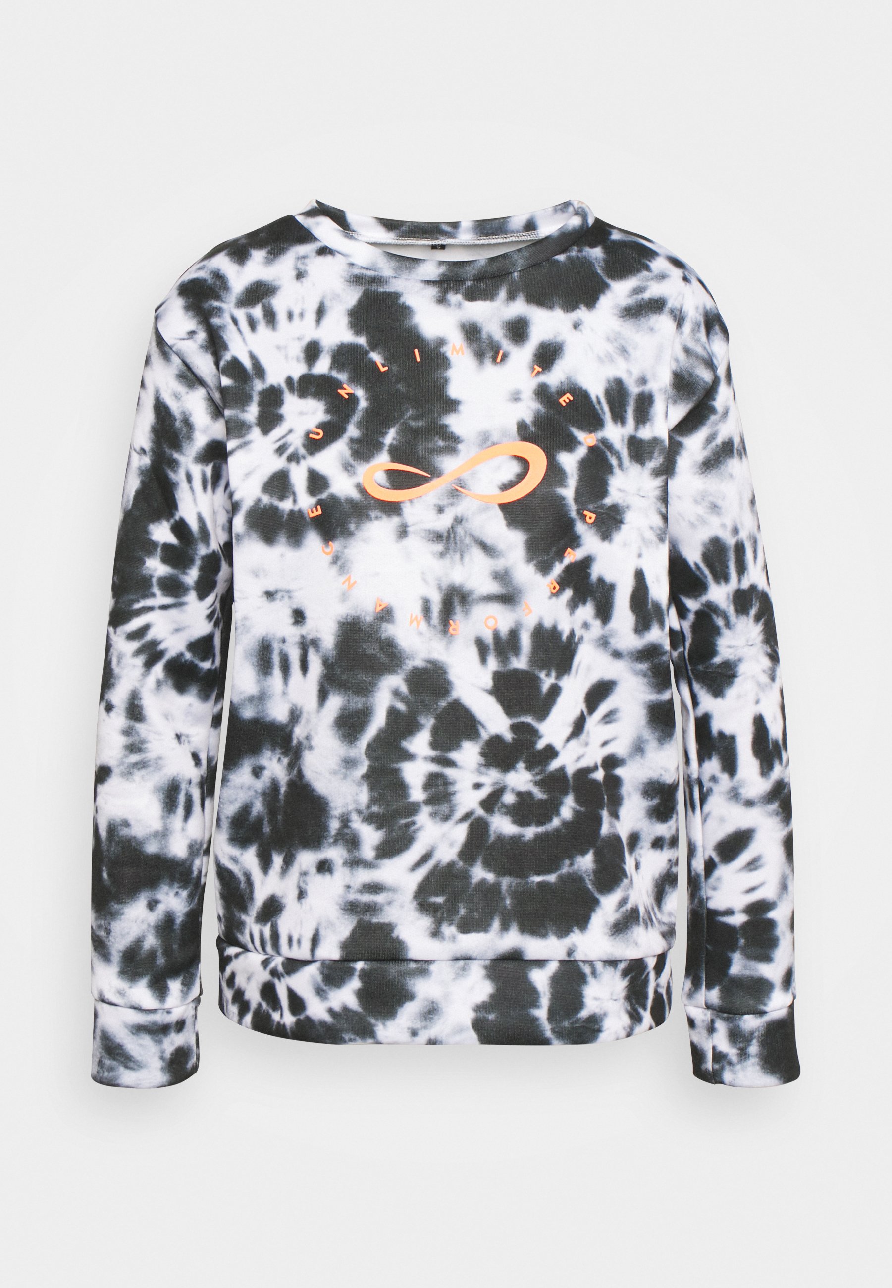 Endless SUADADERA INNER PRINT - Sudadera - tie dye black/negro - Zalando.es