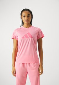 adidas Performance LOGO - Sportovní tričko - bliss pink/pink fusion
