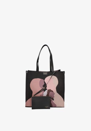 My Best Bag, VENUS - SHOULDER BAG - Shopping bag - black/antique pink with print