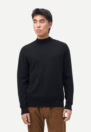 TIMELESS MOCK NECK SWEATER - Strickpullover - black