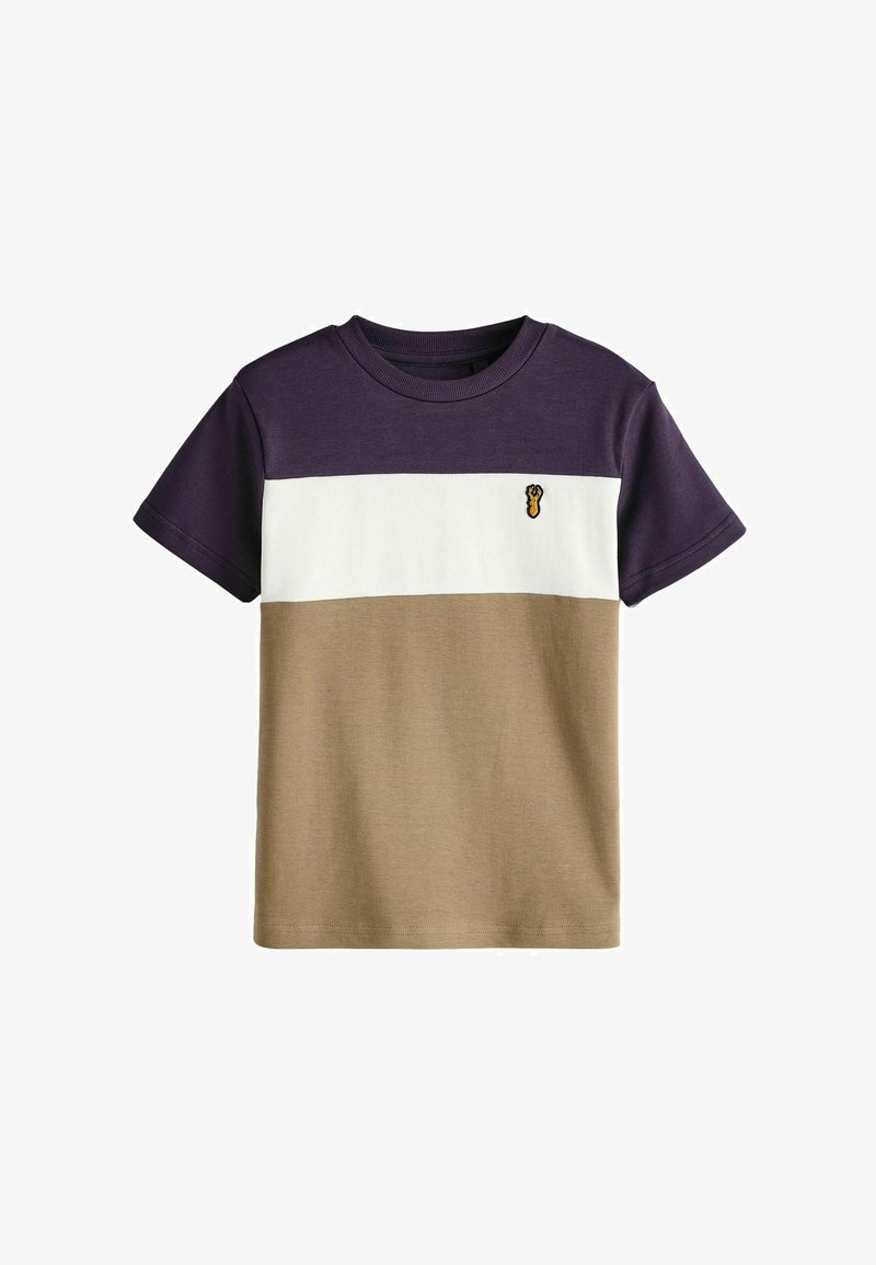 Next BLOCK SHORT SLEEVE - T-shirts print - purple white