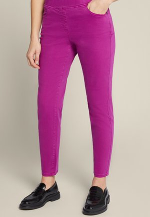 IN DRILL STRETCH - Jegging - fucsia