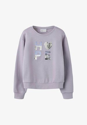 Bluză de molton - lavender/gray