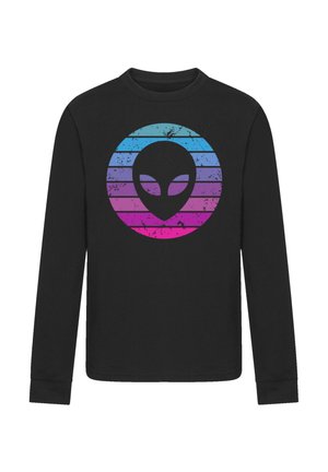 ALIEN GESICHT - Long sleeved top - schwarz