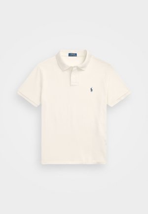 SLIM FIT MESH POLO SHIRT - Pólóing - herbal milk