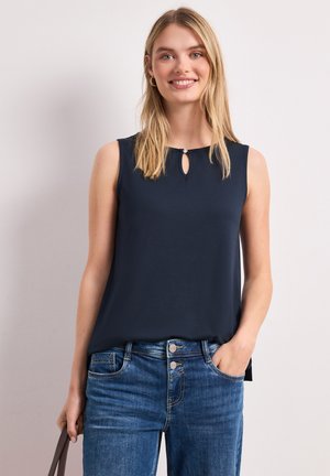 Street One, TOP MIT U-BOOT-AUSSCHNITT - Débardeur - shadowed navy