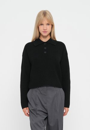 VMLUNA SHORT - Strikkegenser - black