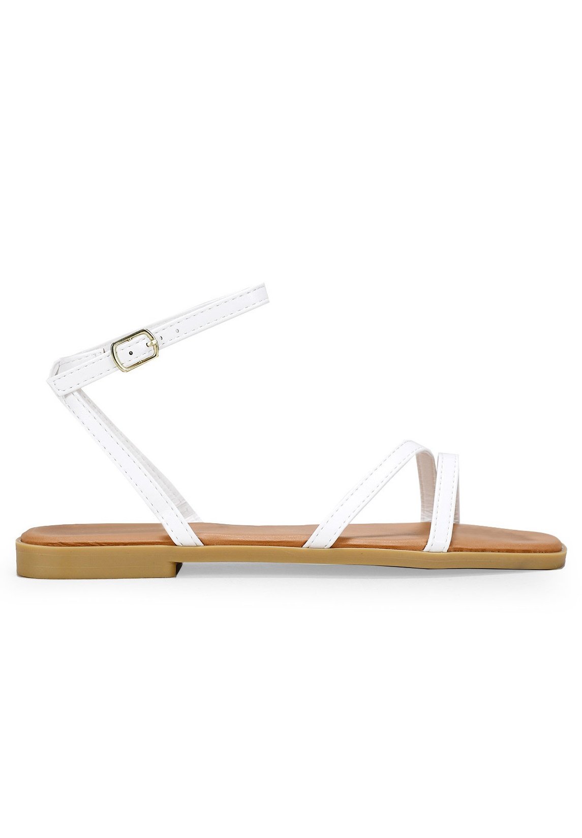 Bosanova PLANAS CON TIRAS - Sandalias - blanco - Zalando.es