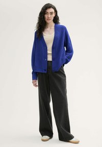 TOM TAILOR DENIM V NECK CARDIGAN - Kardigán - anemone blue