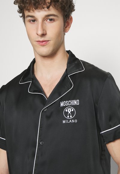 Moschino Underwear SHORT BUTTON UP PAJAMAS - Pizsamák - black
