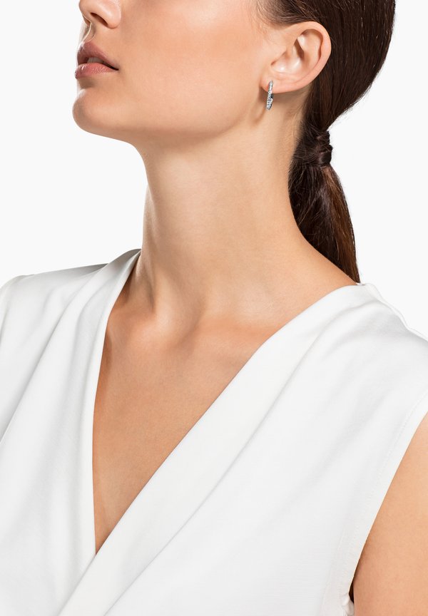 SOMMERSET HOOP RHODIUM PLATED - Ohrringe