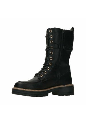 Botas con cordones - black
