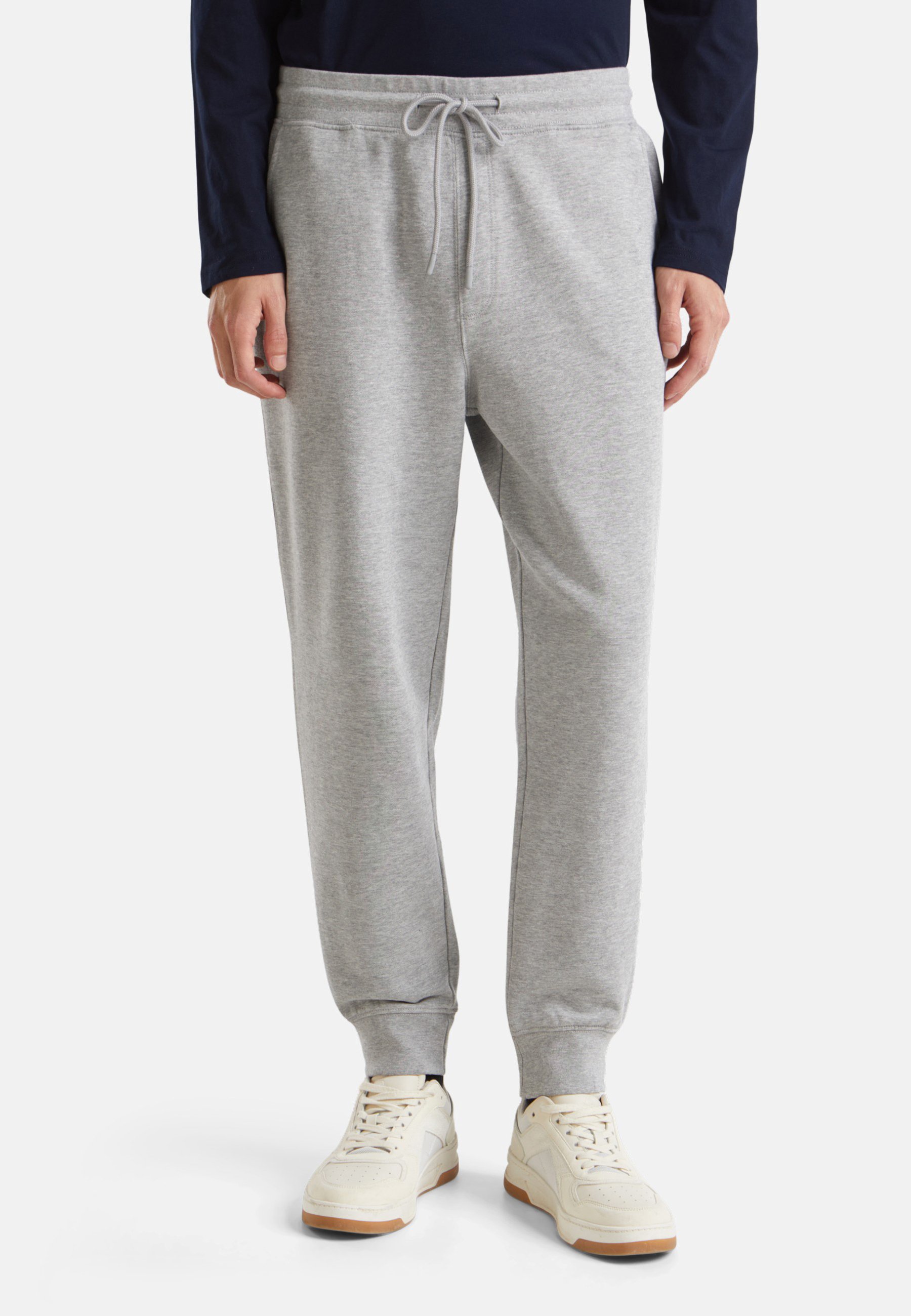 United Colors Of Benetton JOGGERS ELASTICED WAIST AND WELT BACK POCKETS WITH BUTTON - Pantalon