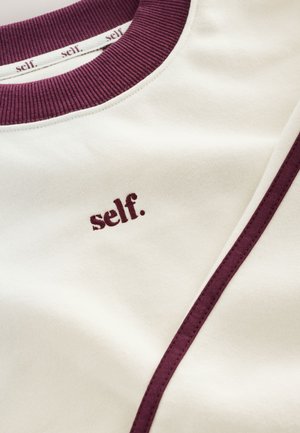 Self. REGULAR FIT - SELF - Sweatshirt - ecru berrycolourblock