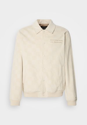 Scotch & Soda CHECK PATTERNED COLLEGE JACKET - Bombejakke - parchment
