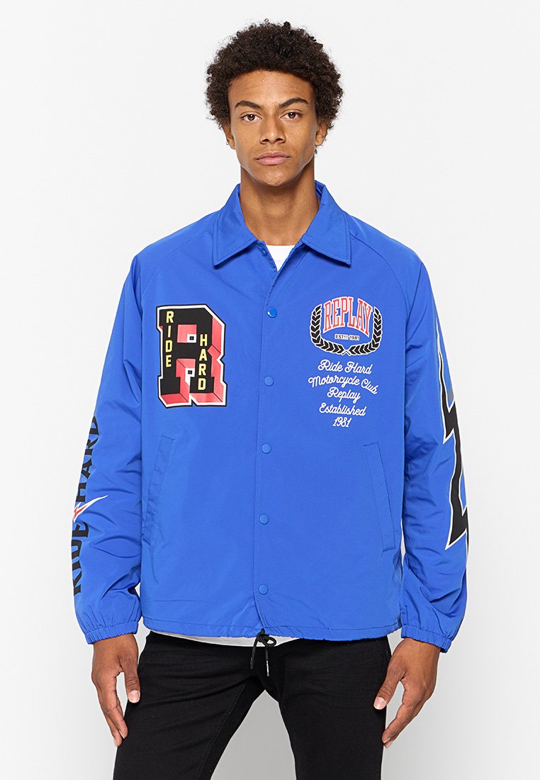 Replay Lichte jas koningsblauw Replay Lichte jas koningsblauw