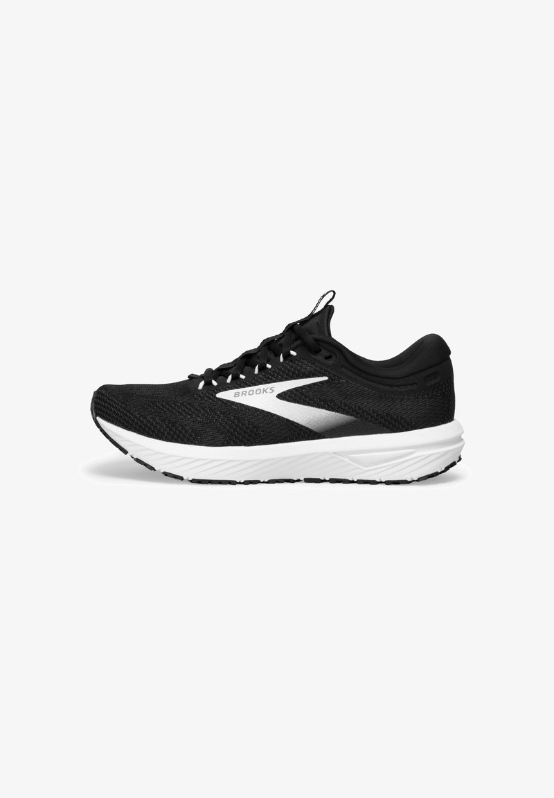 brooks laufschuhe damen schwarz weiß Brooks REVEL 7 Laufschuh Straße black white/schwarz Zalando