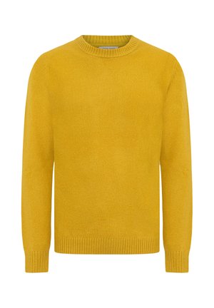 Striktrøje - mustard solid