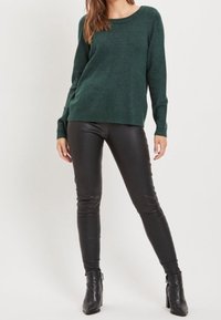 VILA Stickad tröja - green