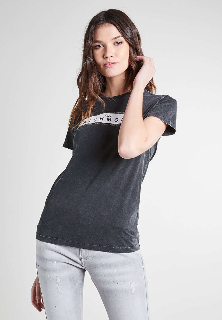 Richmond T-shirt print donkergrijs