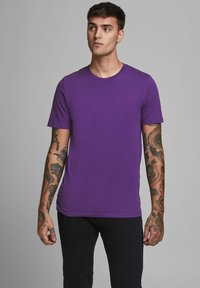 Jack & Jones JJE TEE  O-NECK  - Camiseta básica - acai