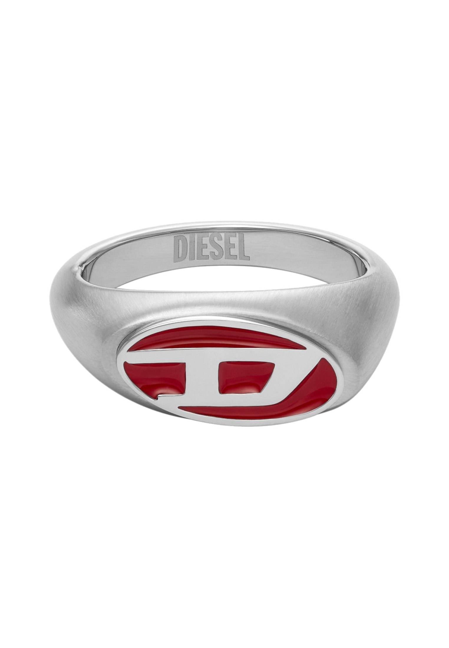 Diesel Unisex D-Logo Ring Aus Edelstahl – Ovales Design, Größen 16-21
