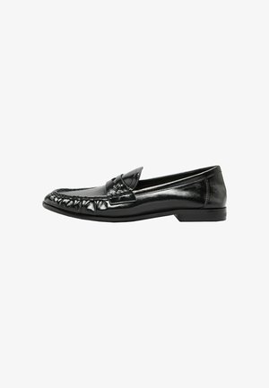 Lipsy, REGULAR FIT - RUCHED FLAT SLIM SLIP ON BRANDED PIN PENNY LOAFERS FIT - Našuchovačky - black