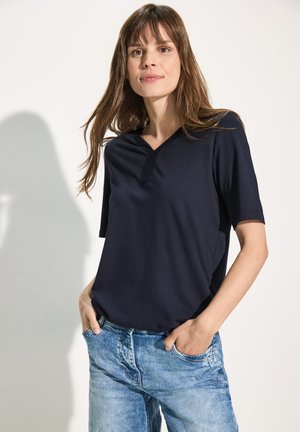 Cecil IN UNIFARBE - Basic T-shirt - blau