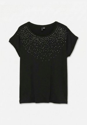 Vero Moda, TOP VMAVA T-SHIRT - T-shirt imprimé - black