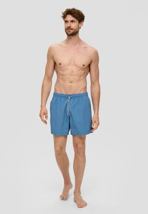 s.Oliver REGULAR MIT EINGRIFFTASCHEN - Swimming shorts - hellblau