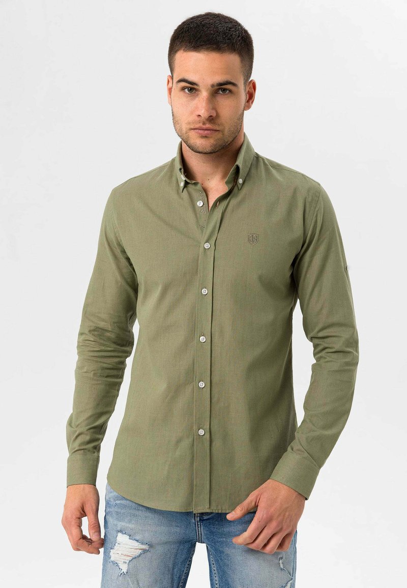 Jimmy Sanders SLIM FIT Hemd khaki Zalando.at