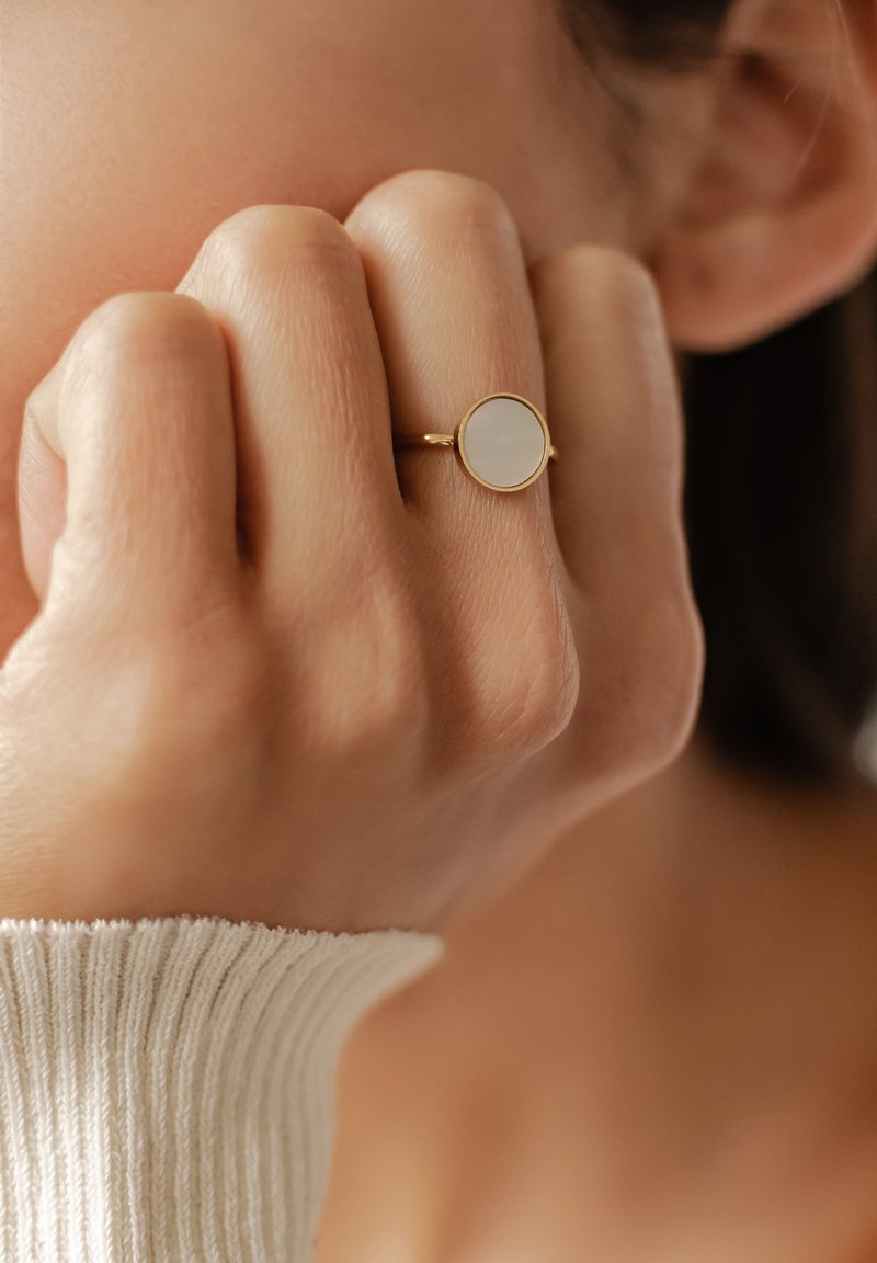 Hey Happiness CIRCLE - Anello - goldfarben