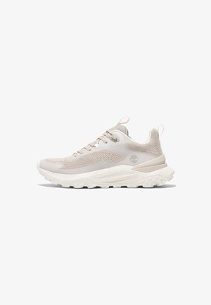 LOW LACE UP - Sneakers basse - light taupe knit w white