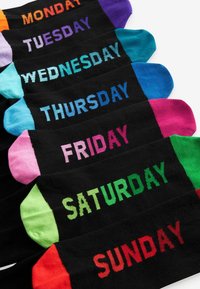 Next SEVEN PACK - Șosete - black ombre weekday