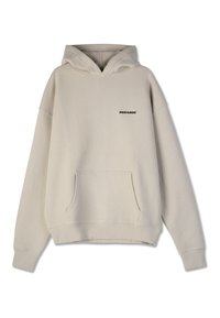 TATE STRUCTURED HOODIE - Sweat à capuche - washed stone/black