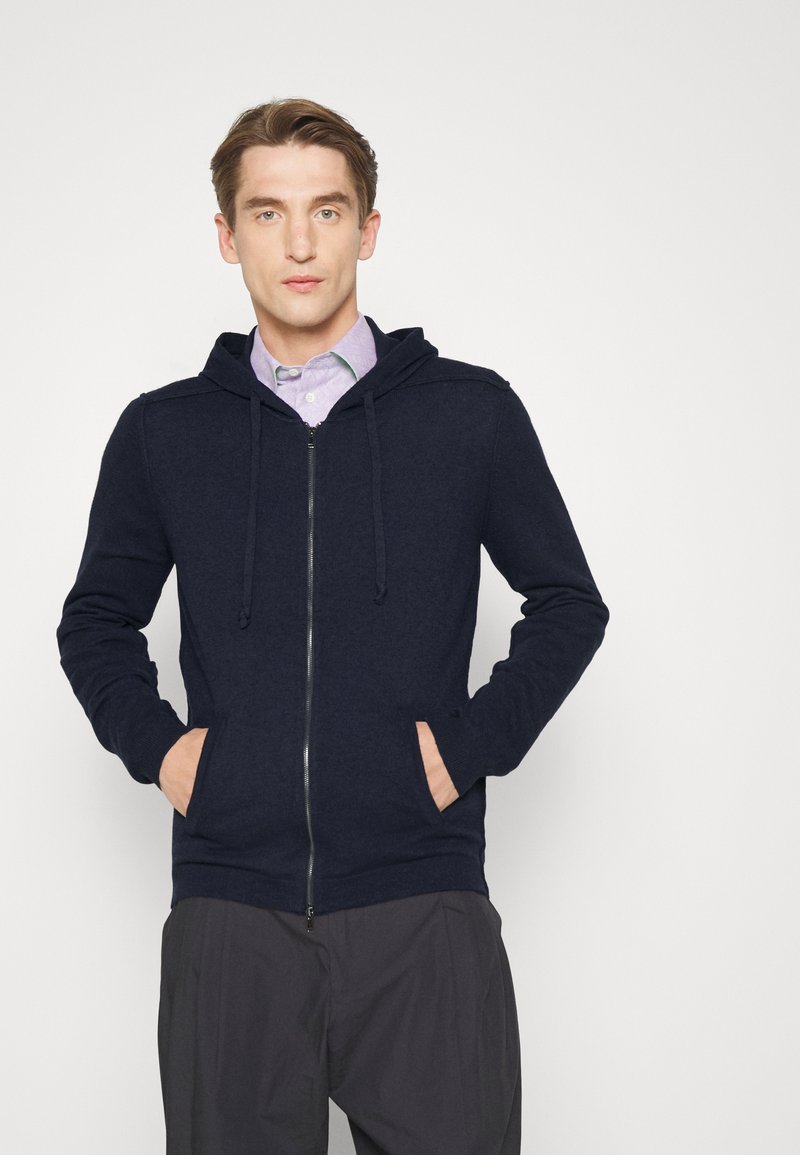 Wool & Co ZIP HOODIE BLEND Strickjacke blue/blau Zalando.de