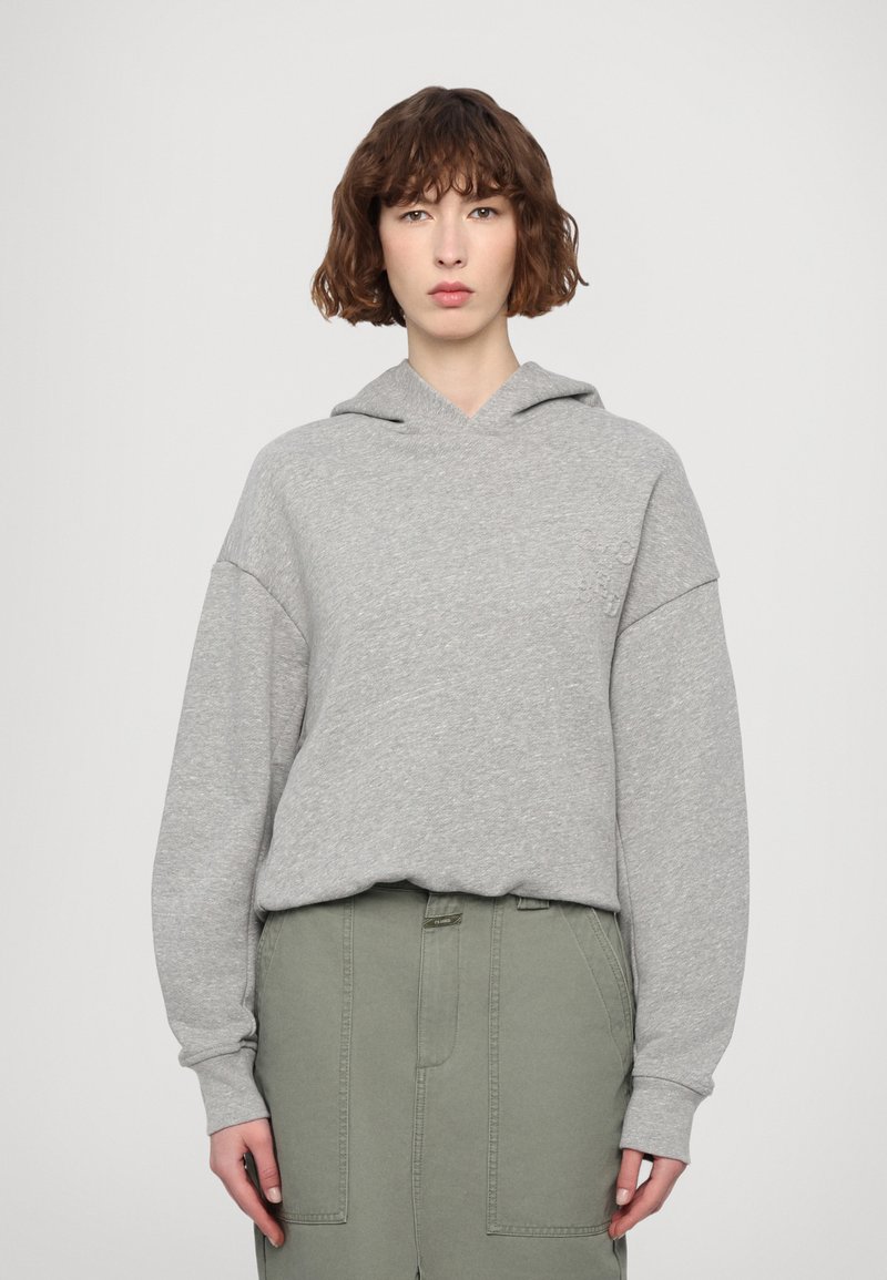 CLOSED - FOLDED HEM HOODIE - Sudadera - light grey melange, Ampliar