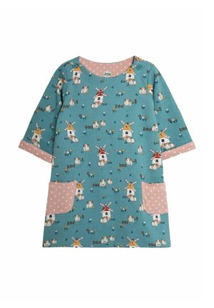 HEDGEHOG AND MOUSE A-LINE - REGULAR FIT - Freizeitkleid - duck egg blue guinea pig